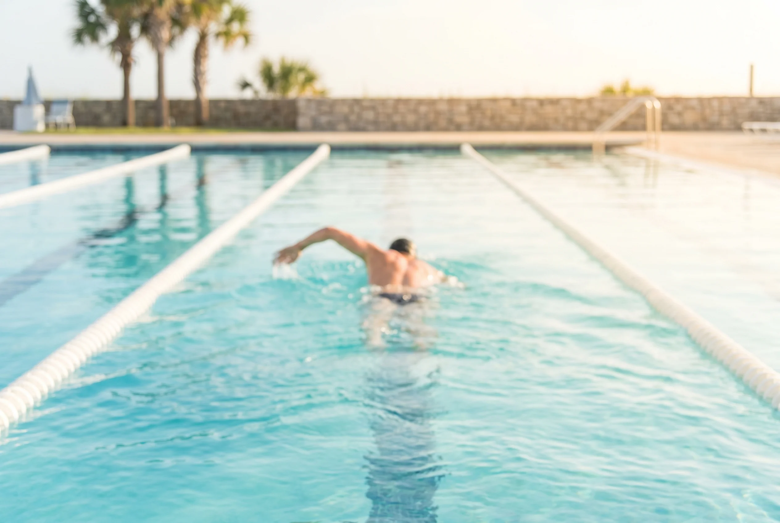 An athlete beside the water during training